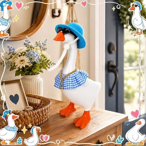 7 tommer skrivebordsgås-outfits til magnetisk gåsenøgleholder-gave Summer