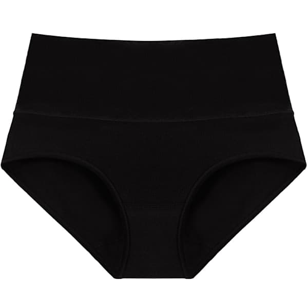 Dame Mid Rise Trusser 5-pak, Bløde Åndbare Underbukser Hvid S Black XXL