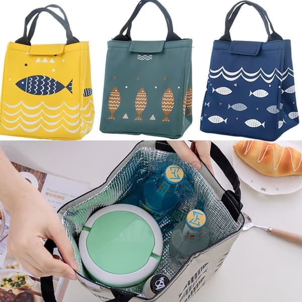 Tote Lunchväska Picknick Lunchväskor GRÅ Grå Gray