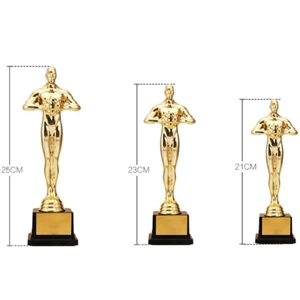 Oscar Trofæ Priser Lille Guldstatue 21CM 21cm 21cm