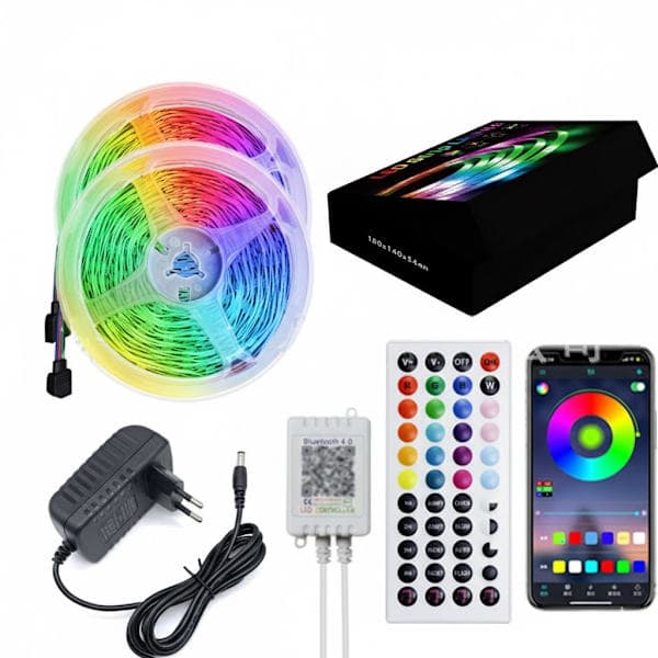 20M LED-nauhat Bluetooth-sovellusohjauksella