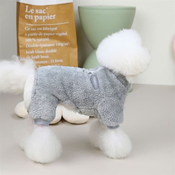 Hundpyjamas för små hundar Vinterhundtröja, grå, storlek XL grey XL