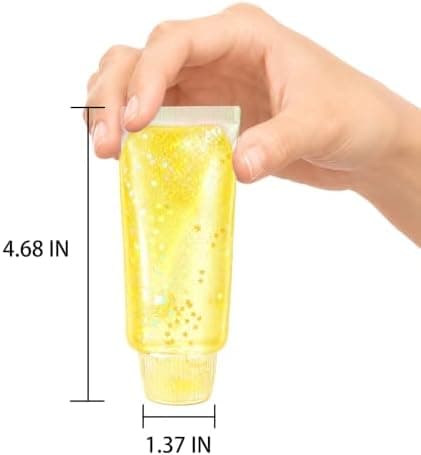 Tandkräm Squishy Stressboll, Långsamt Stigande Klämleksak Yellow