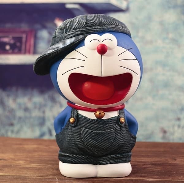 Stor Doraemon Spargris Keramikliknande Heminredning