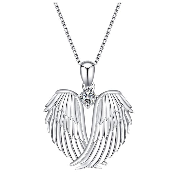 Snyggt Änglavingehalsband, Silver Silver