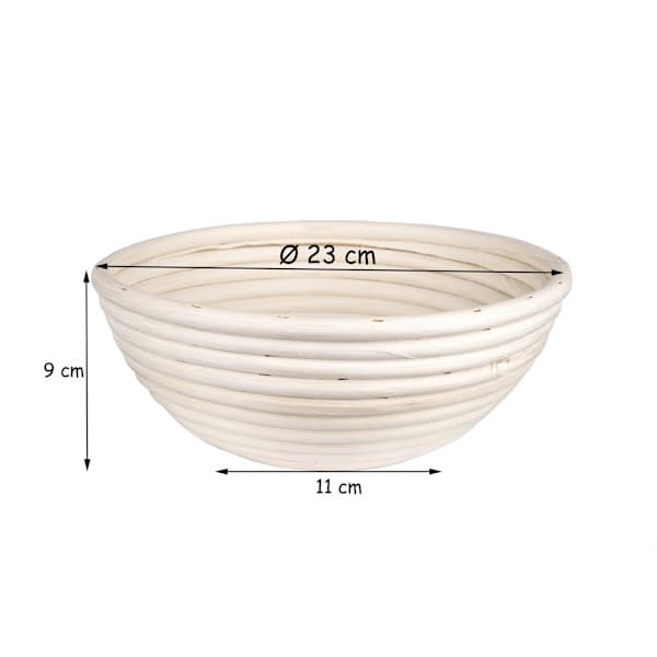23 cm rund deigkurv brødbakekurv