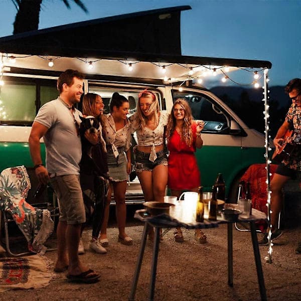Markisekroge til autocamper, 17 stk. tilbehør til markise til autocamper, campingmarkisekrog, rørskinnetilbehør til autocamper, campingvogn, julefest