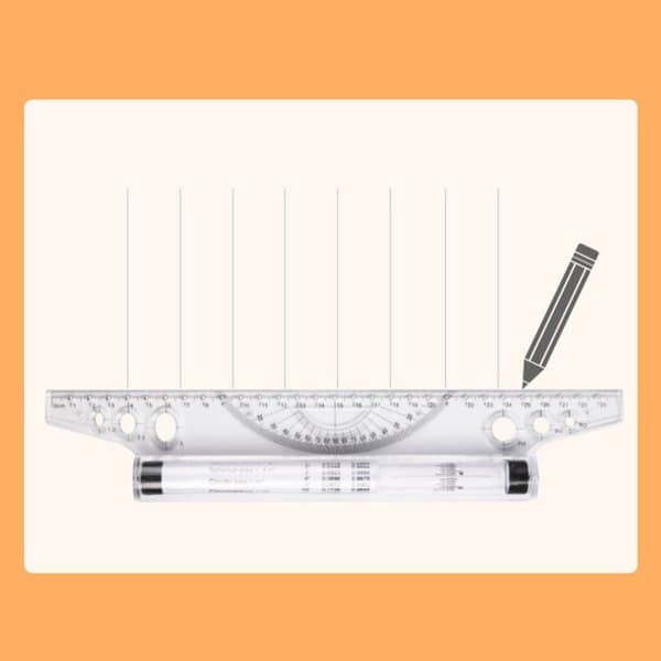 Parallel Rullende Lineal Matematik Tegnelineal 15CM 15CM 15CM 15CM