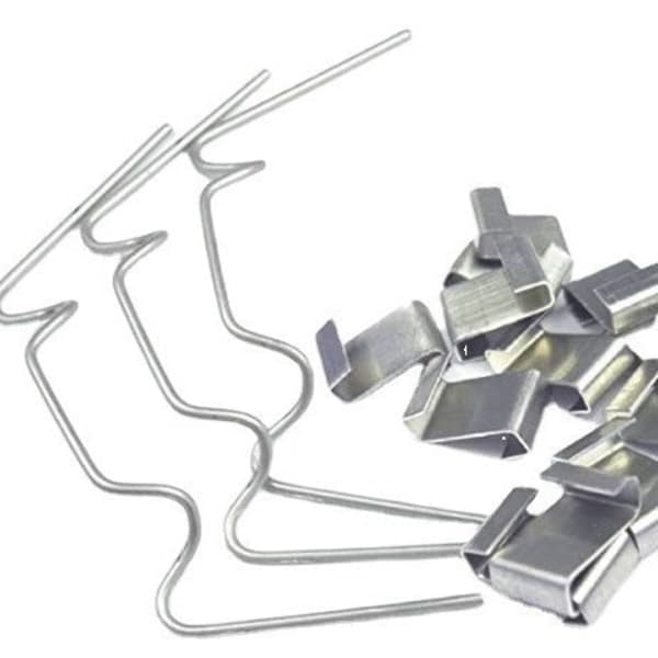 Drivhusglasclips Sæt - 50 W Clips + 50 Z Clips til Drivhuspaneler