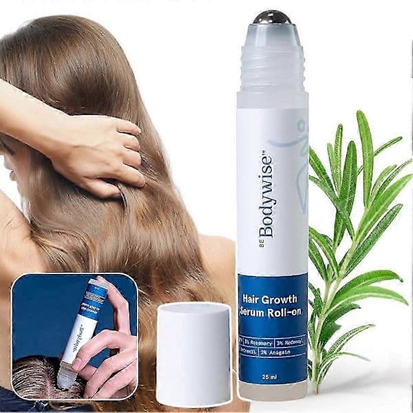Be Bodywise Hårvækstserum Roll On - 3% Rosmarin, 3% Redensyl 2% - (25ml) 1/2/3:a 2stk 2pcs