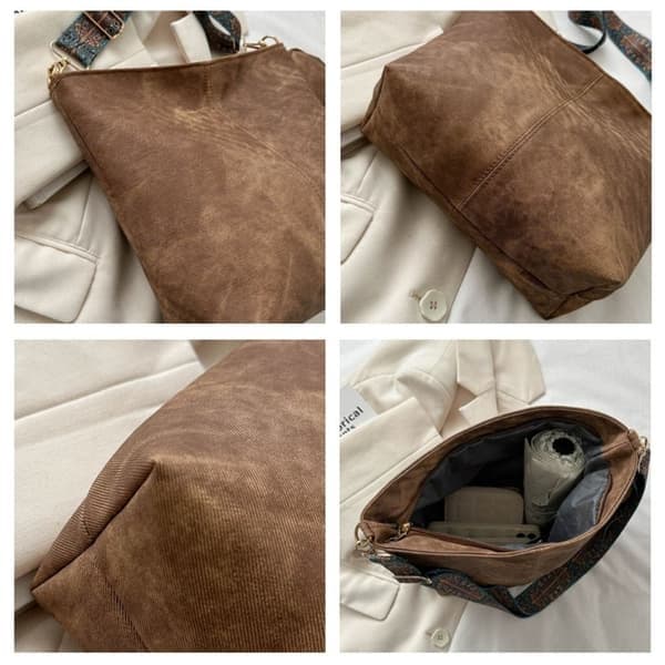 Skuldertaske Crossbody-taske, Brun brown