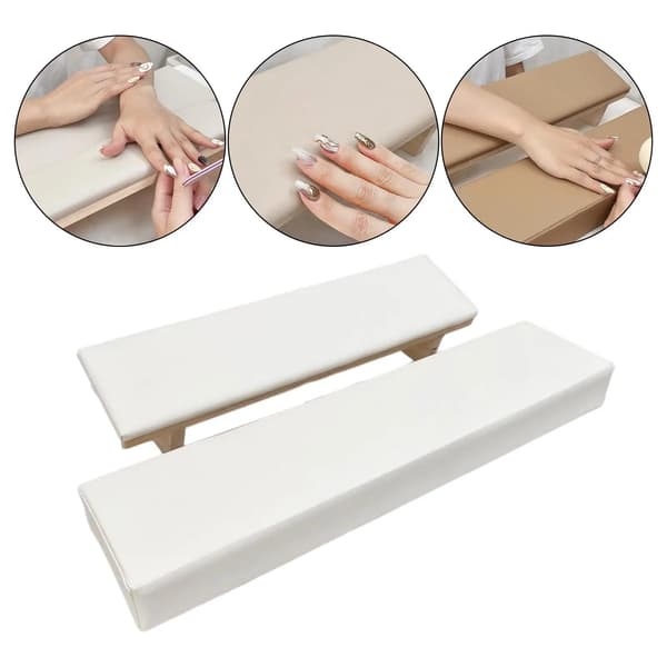 Neglekunst Armlæn Bløde Komfortable PU Tilbehør Stabil Let Rengøring Håndtag Håndsæt til Salon Manicure Bord
