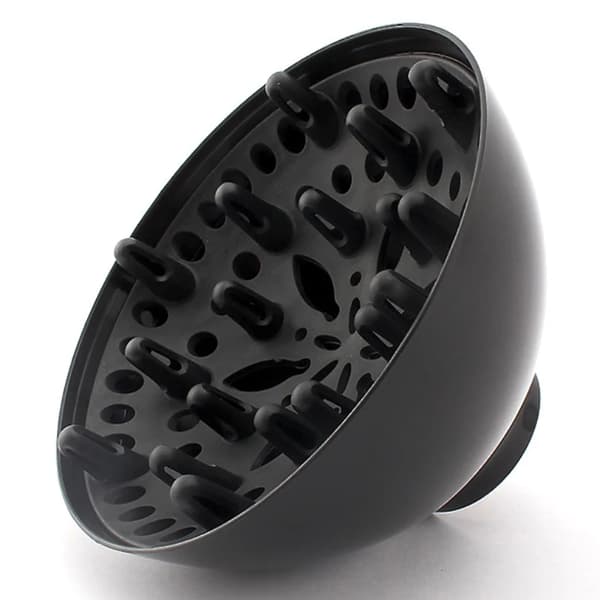 1 stk. Hår Diffuser Professionel Hårstyling Krølle Tørretumbler Diffuser Universal Frisør Blæser Styling Salon Krølleværktøj Sort