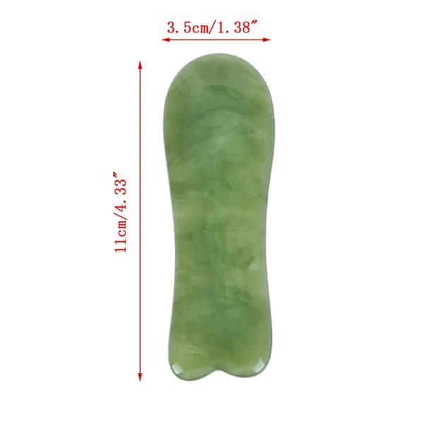 Gouache Skraber Natursten Gua Sha Kam til Hoved Kropsmassage Meridian Skrabning Zoneterapi Blodcirkulation Jade Terapi Værktøjer
