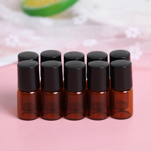 10 st Tomma 2 ml Glas Roll-On Flaska Roll-on Flaskor för Eteriska Oljor Parfym Aromaterapi