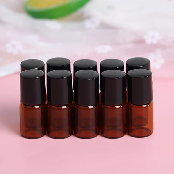 10 stk. tomme 2 ml glas roll-on flasker roll-on hætteglas til æteriske olier parfume aromaterapi