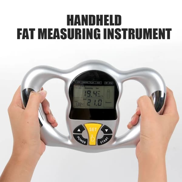 Håndholdt 6 sekunders kropsfedtmåler BMI-måler Fedtmonitor Analysator Kropsfedtmåling
