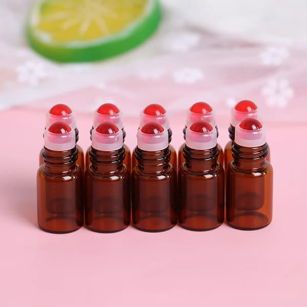 10 stk. tom 2 ml glas roll-on flaske roll-on hætteglas til æteriske olier parfume aromaterapi