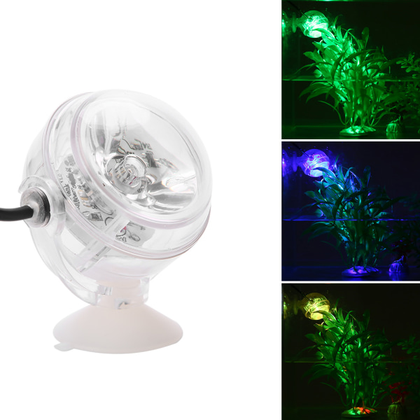 Vattentät Aquarium Mini LED Spotlights Dränkbar fisktanklampa