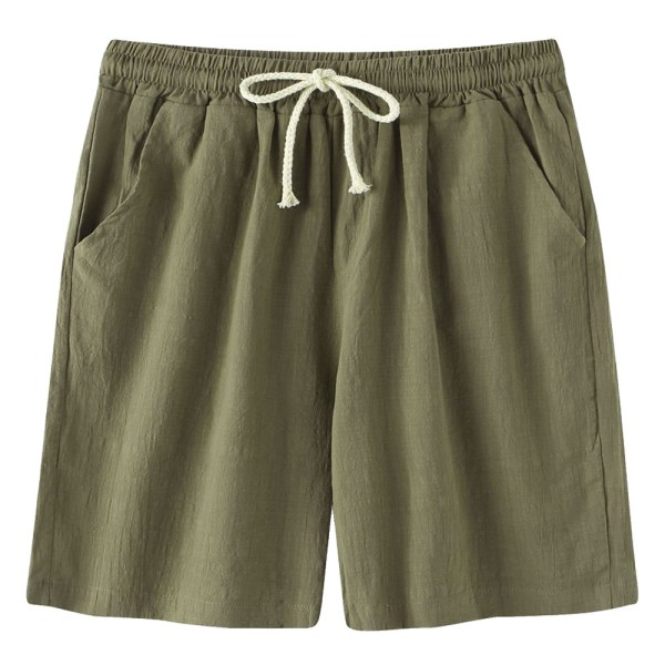 Herr linne Casual klassiska shorts elastisk midja Summer Beach 0c4a | Fyndiq