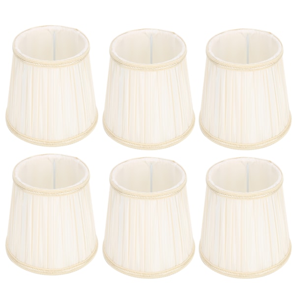 6 Styck Modern Tyg Lampskärm Cover Tillbehör för E14