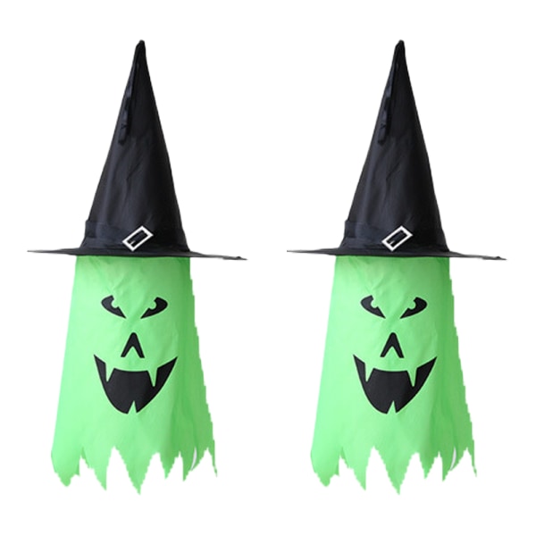 Häxhatt Halloween kostym Wicked Witch Accessoar，lysande