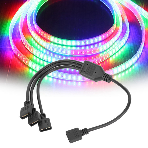 6st 4-stifts LED splitterkabel RGB LED-ljusremskontakt