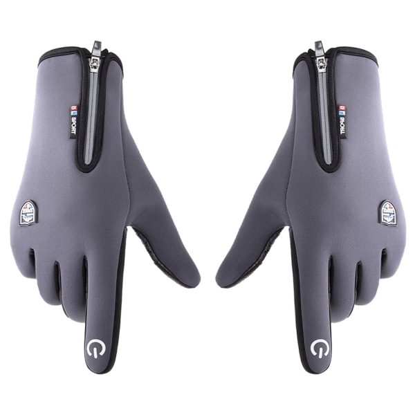 Vinter Premium Touch Screen varma handskar för cykling (grå)