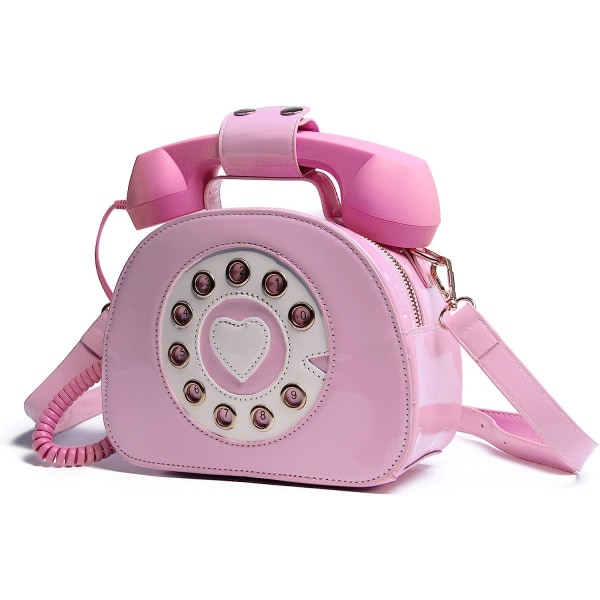 Kvinnors telefonformad handväska och plånböcker Retro telefon