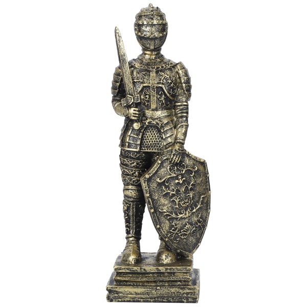 Krigarstaty Europeiska Retro Ornament Resin Knight Figur