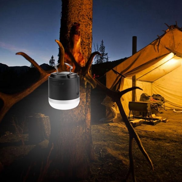 USB laddning LED-ljus Vattentät tältlampa med magnet & krok för campingnöd utomhus