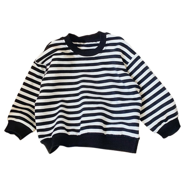 Toddler Baby Sweater Rund Halsad Långärmad Stickad Pullover Top