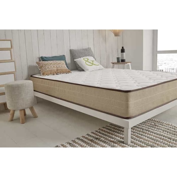 Madras Moonia - Bambus Eco Fresh - 80x190 cm - HR-skum - Indre fjeder - Medium og høj fasthed