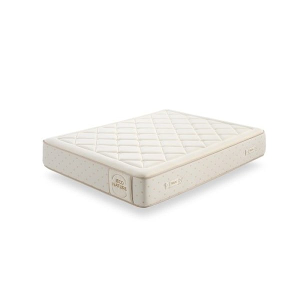 Patja 140x190 cm, Eco Nature Spring, Viskoelastinen vaahto + Viscosoft vaahto: 5 cm - Moonia Beige
