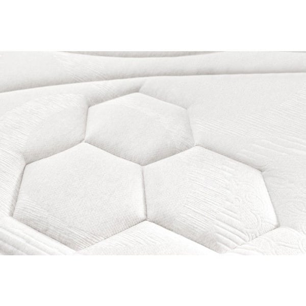 Patja 160x190 cm, Quantum Korkeatiheyksinen, Viskoelastinen + SupersoftFoam + Bioherm-kuidut: 6 cm - Moonia hvid