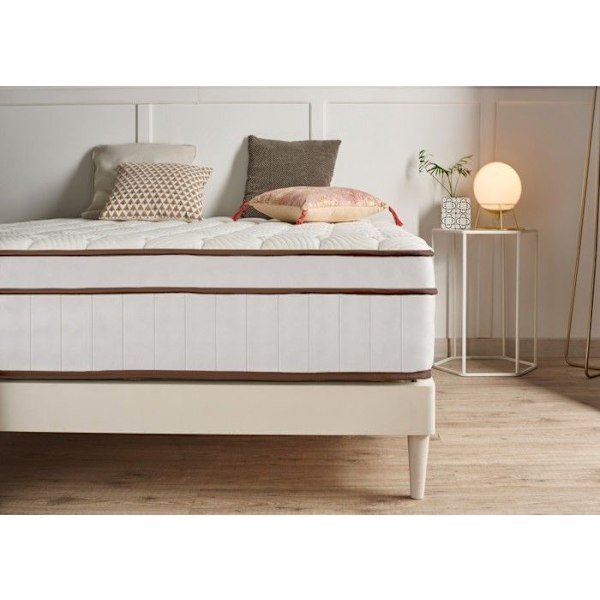 Moonia Hybrid-vuode 160x200 cm - Jouset + memory foam - Optimaalinen mukavuus - Paksuus 30 cm