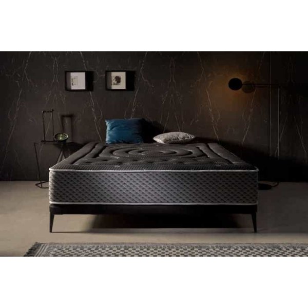 Madras 90x190 cm, Premium Black Multizone, 27 cm, Viscosoft, fast, selvstændig soveplads, Moonia