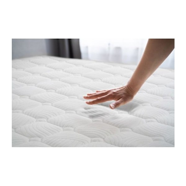 "Hybrid Memory Foam Madras med Pocketfjedre Hvid 25 cm tyk - 140x200 cm - Moonia"