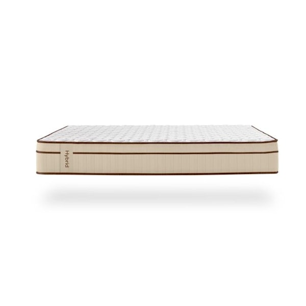 Madras Hybrid Brun 160x190 cm - Fjedre + memory skum - Ergonomisk - Tykkelse 30 cm - Moonia