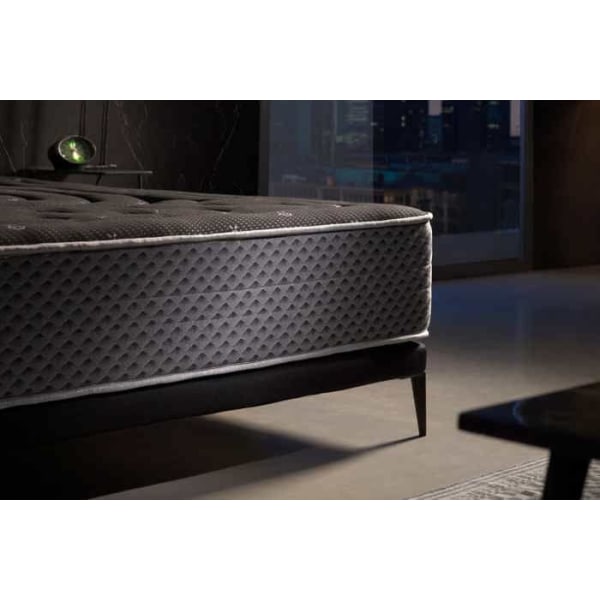 Madras 140x200 cm, Premium Black Multizone, 27 cm, Viscosoft, fast, uafhængighed af liggeflade, Moonia
