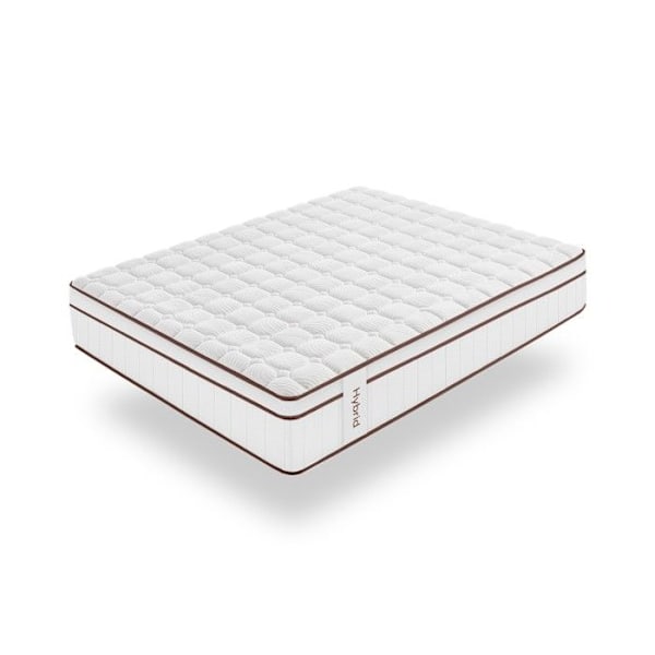 Madras med Indhyllede Fjedre Hybrid Hvid tykkelse 27 cm - 150x190 cm - Moonia