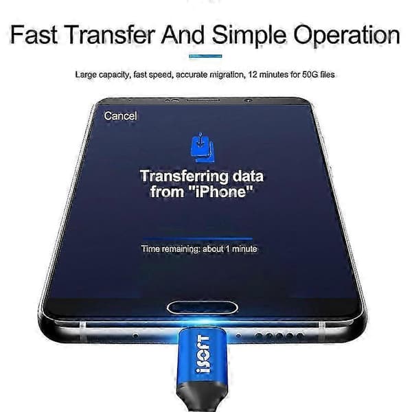Datakaapeli Lightning-USB-C-valokuvien siirtoon