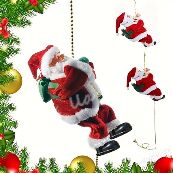 1 st Pärlklättrande Tomte Docka Juldekoration