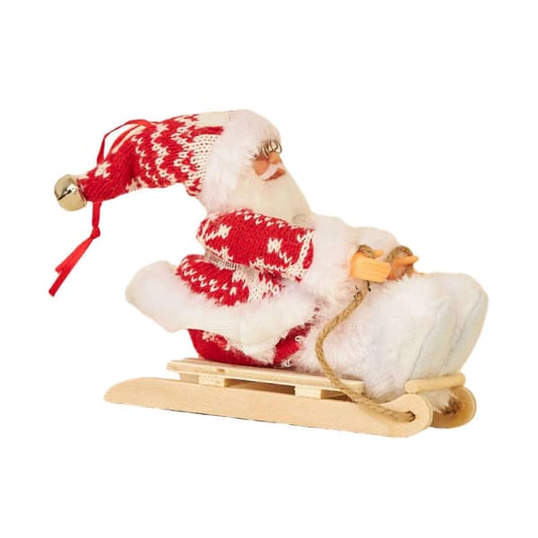 Tomte Skidfiskgur, Tomte Docka, Juldekorationer, Tomte Style A