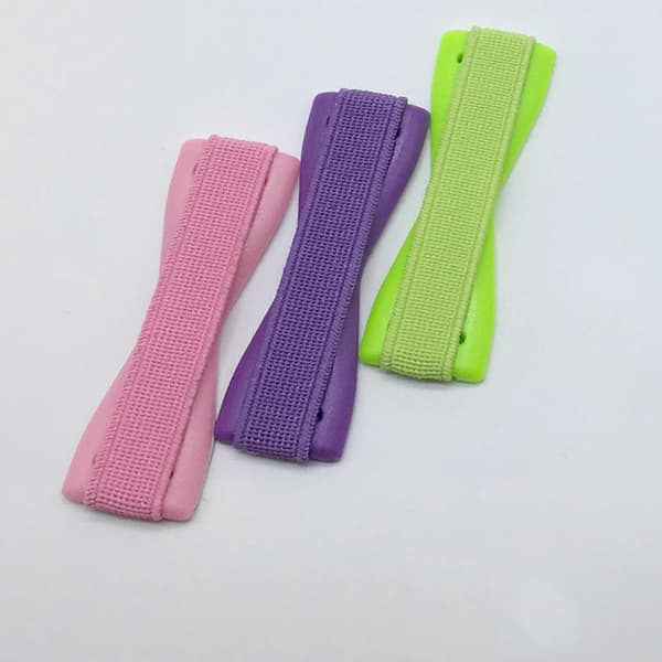 Telefon grep, mobiltelefon stropp stativ fingerholder støtte for telefon og Android (elastisk telefon grep stropp) Rosa Pink
