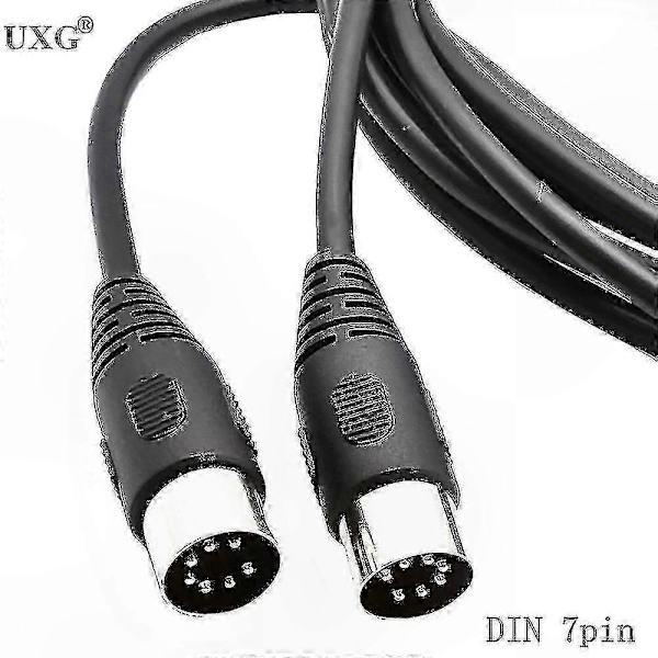 1m 1.5m Han til Han 7-Pin DIN MIDI Controller Interface Kabel til Musikudstyr
