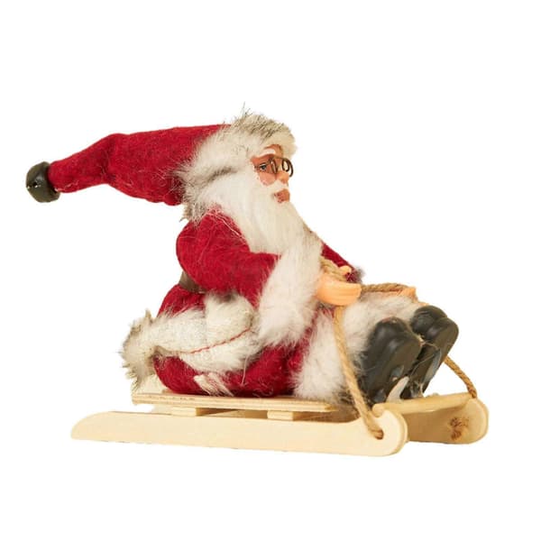 Tomte Skidfiskgur, Tomte Docka, Juldekorationer, Tomte Style E
