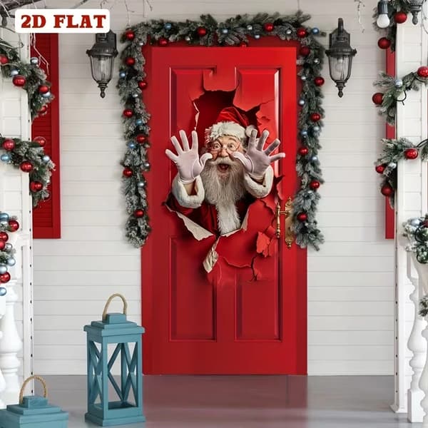 Julepynt med sjove julemandsdesigns