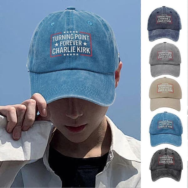 Charlie Kirk Basebollkeps? Minneshatt Navy blue