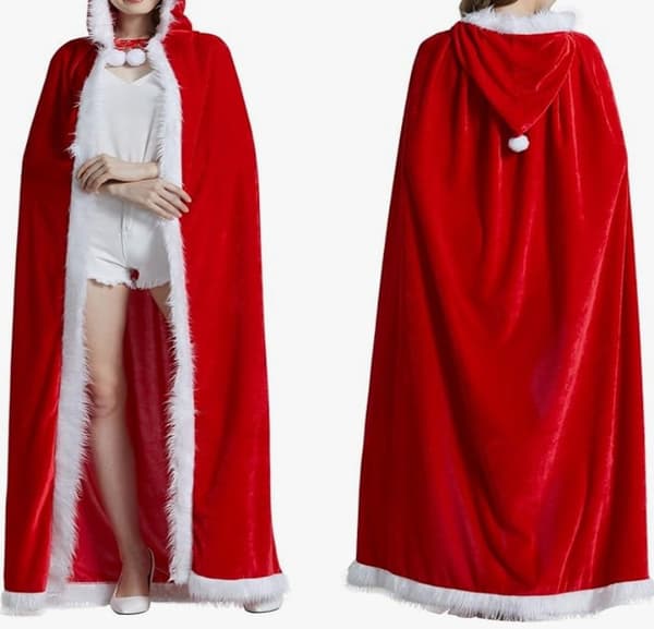 Julekappe i fløjl, julekostume